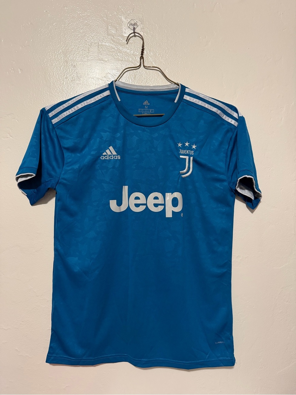 adidas Juventus FC Teal Blue Performance Crew Neck Jersey